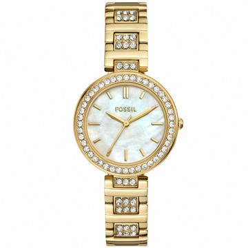 【活動價! 限時78折!】新作! FOSSIL Karli 柔美魅力不鏽鋼腕錶/香檳金x珍珠母貝面 女錶 BQ5001 公司貨保固 熱賣中!
