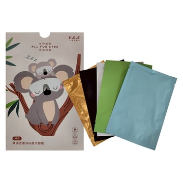 E.L.G 依洛嘉 精油芳香SPA蒸氣眼罩 (綜合) 艾草/薰衣草/洋甘菊/玫瑰香味 棉質不織布  5個裝  1組