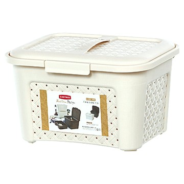 KEYWAY 聯府 大藤藝手提籃 方型 KGB386  318 x 249 x 201mm  顏色隨機  6個