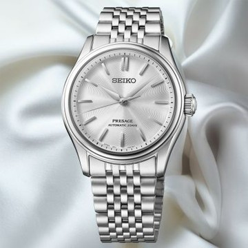 SEIKO精工 PRESAGE 職人工藝 白練 機械腕錶 推薦 送禮 畢業禮物 6R51-00G0S/HCC001J1
