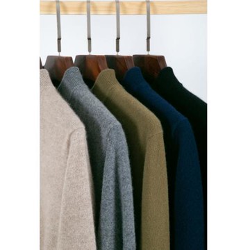 半高領羊絨衫男士長袖百搭針織衫秋冬新款商務休閑純山羊絨毛衣