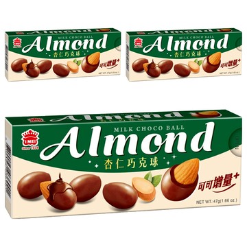 義美 杏仁巧克球  47g  3盒
