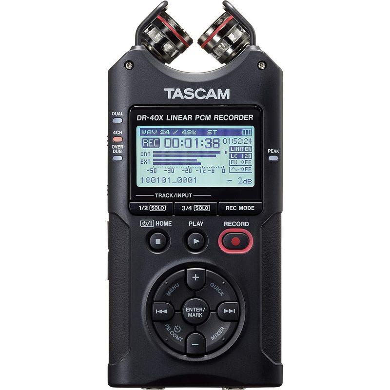 TASCAM(タスカム) DR-40X USBオーディオインターフェース搭載 4ch リニアPCMレコーダー ハンディレコーダー USBマイ