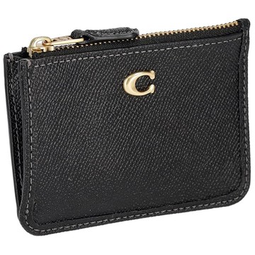 TORY BURCH - 素面皮革證件包 (黑)