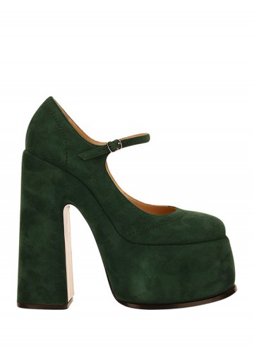 Casadei - Platform Pumps - Womens - Green