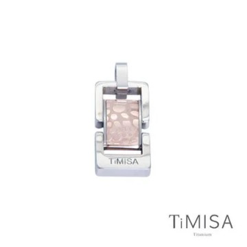【TiMISA】浪漫告白-大 (個性黑/玫瑰金) 純鈦鍺墜飾
