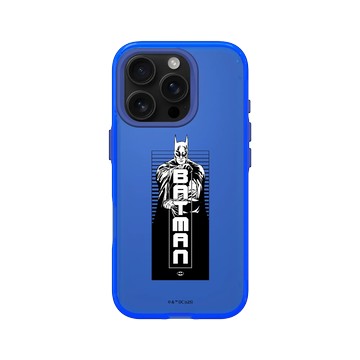 iPhone 16 Pro Clear 激光藍 - Batman 蝙蝠俠 - 黑白畫風-蝙蝠俠