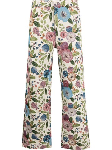 Andersson Bell `Flover` Jacquard Beach Pants