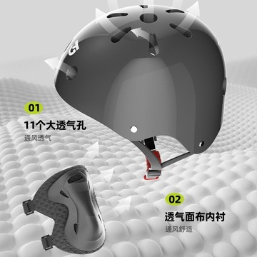 兒童護具❤台灣出貨  兒童輪滑護具騎行頭盔套裝平衡車自行車滑板溜冰護膝專業防護裝備
