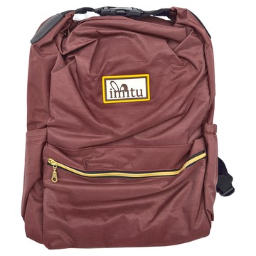 iMiTU 米圖 拉鏈電腦護脊後背包  紅  36 x 26 x 15cm