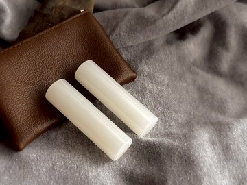 【好石多磨】白玉石_玉石印章_夫妻結婚對章_圓章