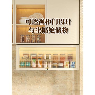 吊柜墻壁柜廚房免打孔置物架壁掛式下掛調料盒調味品收納儲物柜子