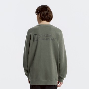 男女同款 經典 大LOGO 衛衣 - 卡其色