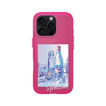 iPhone 16 Pro Clear 粉漾桃 - Jop Dong Sa Ni - 玻璃瓶裡的波光