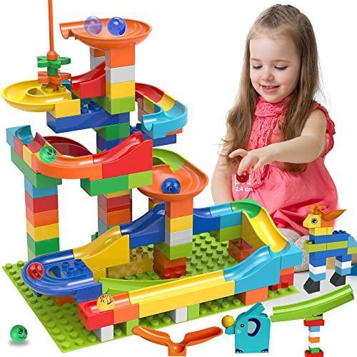 マーブルラン |Couomoxa Marble Run Building Blocks Construction