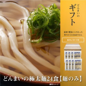 どんまいの極太麺24食 讃岐生うどん 送料無料 （北海道・沖縄・離島 1500円） ご当地セット 産直 福袋  お中元 夏 ギフト