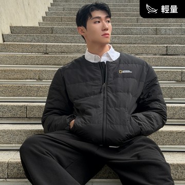 【鵝絨】男女同款 HERON 輕量 羽絨外套 - 黑色
