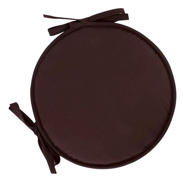 海綿綁帶椅墊 Set 3 聚酯纖維  深咖色  30cm