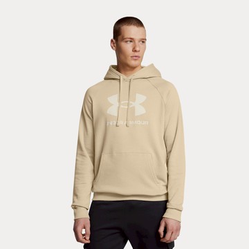 UA 男 Rival Fleece Logo 長袖帽T 熱銷商品