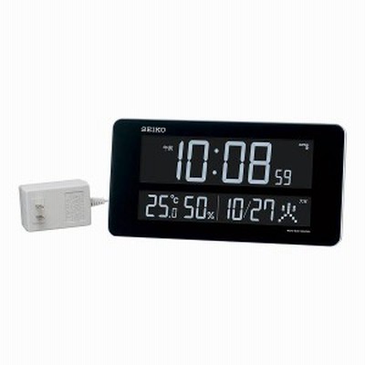 セイコー series C3 交流式デジタル電波時計  DL208W　　【送料無料】（電波時計、置き時計、掛け時計、時計、クロック）