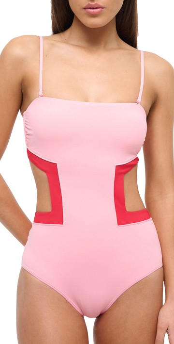 STAUD Haiku One Piece Sweetheart/Cherry L