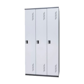 台灣製造【鋼製置物櫃】密碼型 3格 鍍鋅鋼板 多色訂製 科技大廠 健身房指定 衣物櫃 內務櫃 鋼製衣櫃