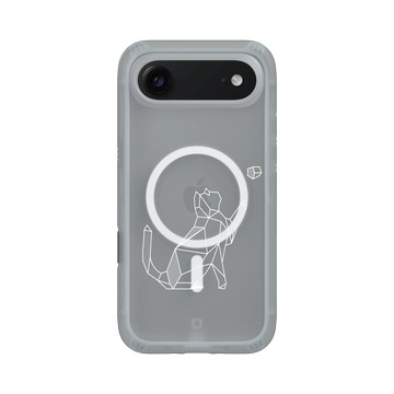 iPhone Air AirX 流變灰 - Animal Silhouette / 動物剪影 - 幾何-動物系列/球與貓