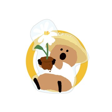 *贈品請勿下單!! AIR SPACE【DINOTAENG】 QUOKKA手機支架 棕 (市值NT590)