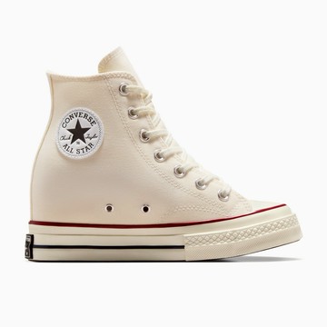 CONVERSE 女 CHUCK 70 WEDGE HI EGRET/BLACK/RED 休閒鞋-A12562C