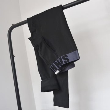 SENBARTLLE潮牌青年男士保暖褲暖冬季緊身細絨毛褲修身彈力打底褲