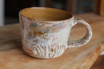 純手工陶瓷咖啡杯/馬克杯/陶杯- 10RON FLOR SNOWS CARRIAGE