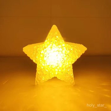 🔥臺灣出貨🔥舞臺手持髮光星星燈手拿五角星兒童節演出閤唱舞蹈錶演裝飾燈道具hhfoof