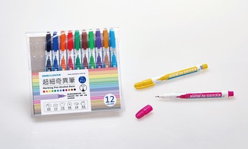寒暑假必備 【史代新文具】  NO.812 0.5mm 超細奇異筆 12色組