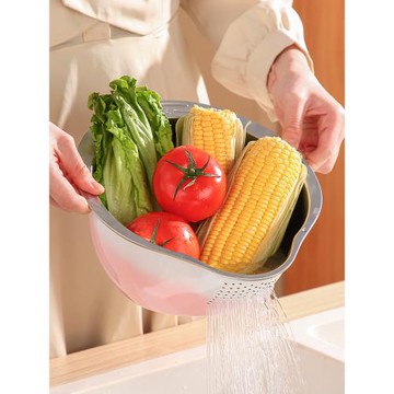 304不銹鋼洗水果瀝水籃新款家用高顏值零食干果盤洗菜盆淘米神器