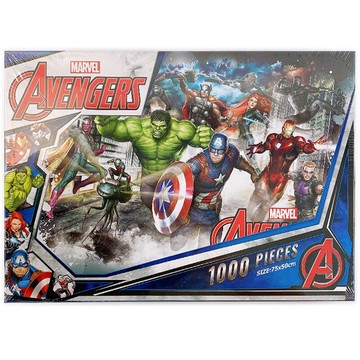 漫威 復仇者聯盟拼圖 1000片拼圖 MR031A /一盒入(促620) MARVEL 漫威英雄 鋼鐵人 雷神索爾 美國隊長 75cm x 50cm 正版授權拼圖 MIT製【APP滿額下單4%點數(單一帳號最高1000點)】7/31止