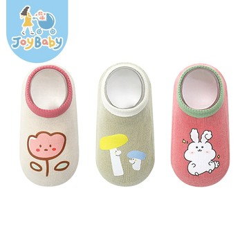 JOYBABY 3雙入 童襪 春夏卡通止滑兒童襪 寶寶襪子 嬰兒船襪 新生兒襪子 短筒棉襪
