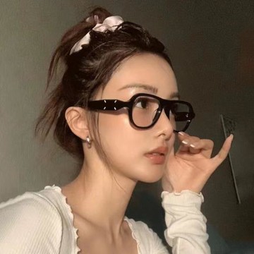 時尚網紅素顏眼鏡防藍光無度數平光鏡復古潮流百搭韓版防輻射眼鏡