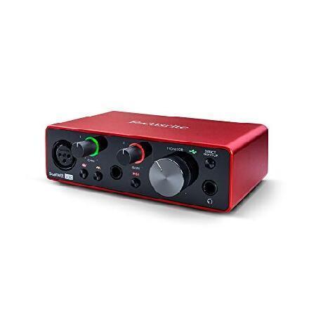 Focusrite Scarlett Solo 3rd Gen USB Audio Interface with XLR Cable and Pop Filter Bundle (3 Items)（並行輸入品）