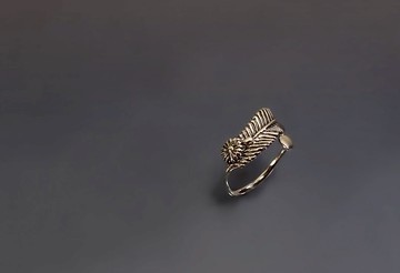 羽毛系列-相遇925銀戒