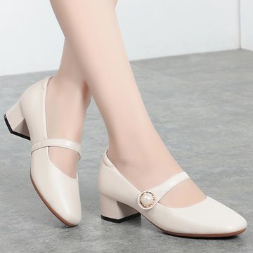 爆款小碼女鞋31 32 33單鞋夏天新款34碼小皮鞋女夏款高跟真皮春款