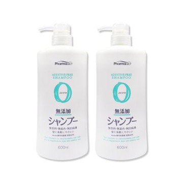 (2瓶超值組)日本KUMANO熊野油脂-Pharmaact Zero無添加洗髮精600ml/瓶(植物性潔淨修護洗髮水,胺基酸滋潤柔順潔髮液,頭皮去味凝露,不含香料色素防腐劑)