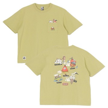 CHUMS Anti-Bug Food Yokai Pocket T-Shirt短袖上衣 開心果綠-CH012508M118