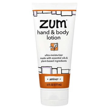 ZUM, Hand & Body Lotion, Amber, 6 fl oz (177 ml)