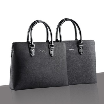 昂特866商務包文件包開會辦公包電腦包休閑公文包大容量簡約多層復古筆記本手提包簡約單肩包收納 檔案資料袋