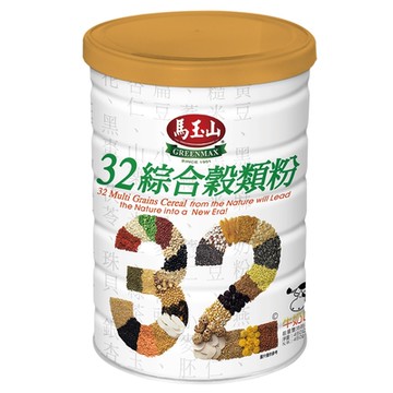 【馬玉山】32綜合穀類粉450g (鐵罐)