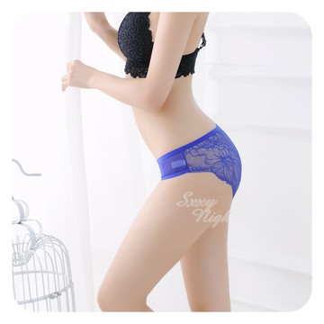 輕薄無痕~時尚低腰蕾絲網紗內褲《C658》