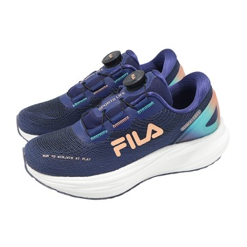 [ACS] Fila 慢跑鞋 Light Chaser 女鞋 藍 橘 旋鈕 緩衝 運動鞋 斐樂 5J907Z355