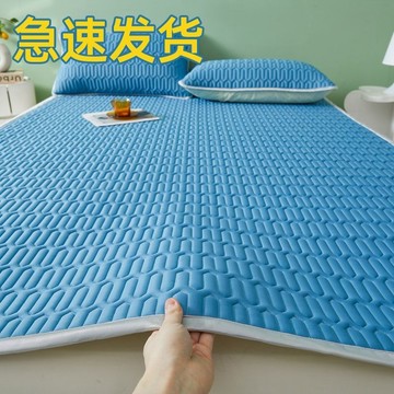 📣爆款推薦📣【4542人收藏】冰絲乳膠涼席三件套夏天涼感絲床單學生宿捨單人家用夏季空調席子 4N4W