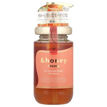 &honey, Creamy EX 損傷修復洗髮精，多汁漿果蜂蜜，15.2 液量盎司（450 毫升）