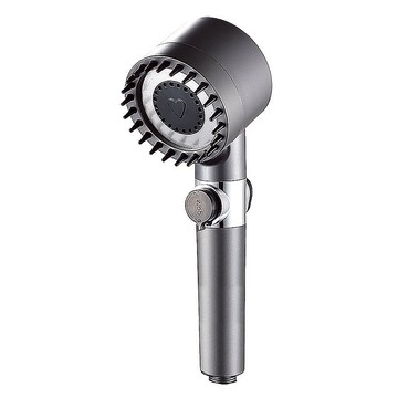 Reddot 紅點生活 按摩增壓過濾止水三檔蓮蓬頭   銀色  1個